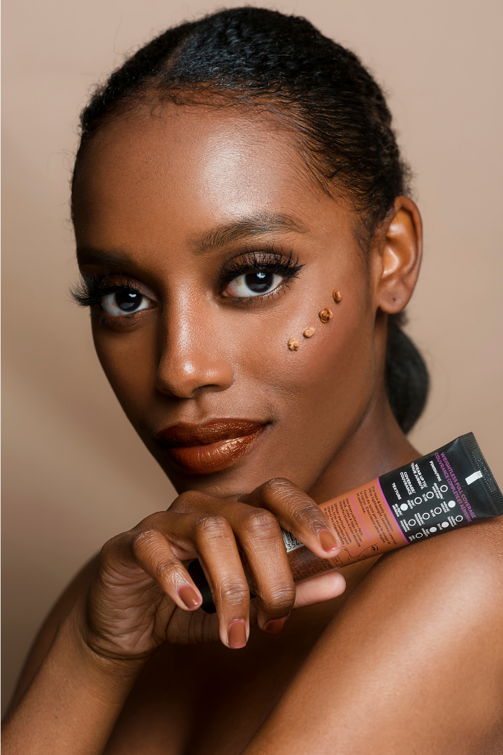 model wearing make up