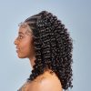 The Beautiful Market Lace front, Braid front and curly back wig