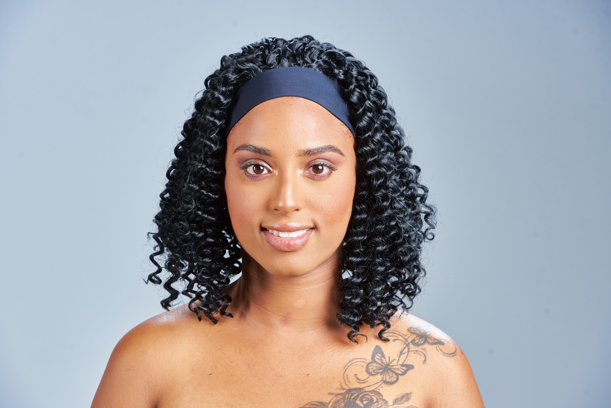 The Beautiful Market Synthetic, Curly, Headband, Bob Wig